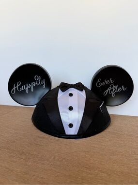 Bride & Groom Tuxedo Mickey Ears - Black for wedding